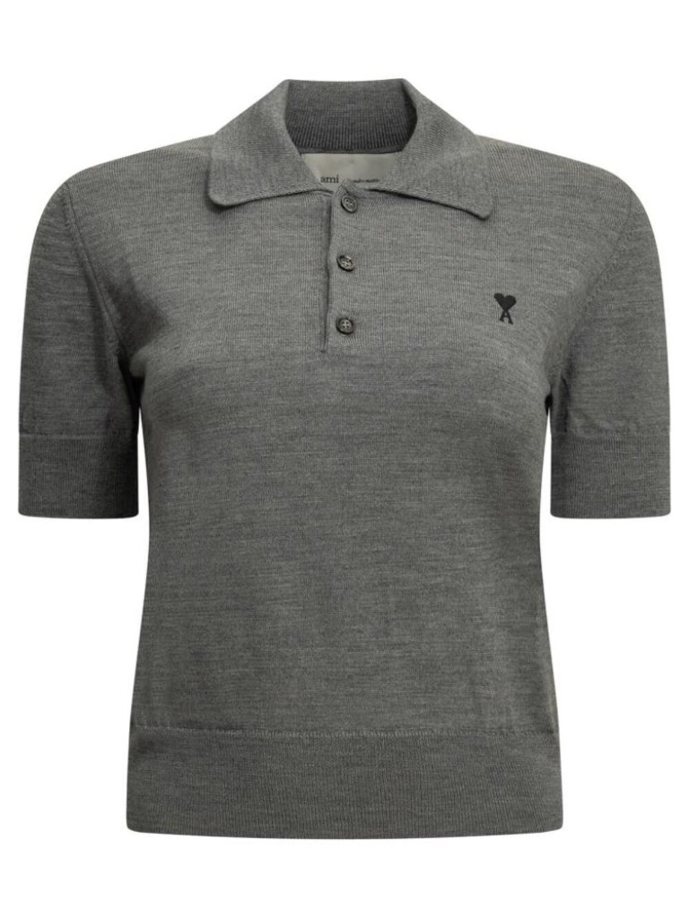 Ami Paris Merino Wool Polo Shirt Tag Size M Women